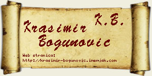 Krasimir Bogunović vizit kartica